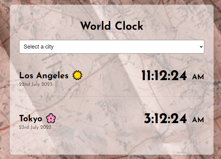 world clock preview